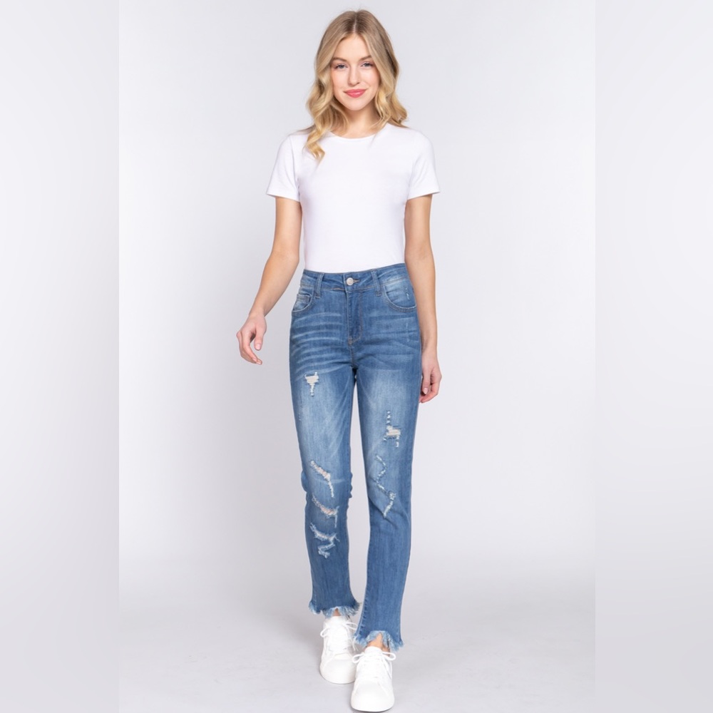 NEW! DENIM LONG PANTS
